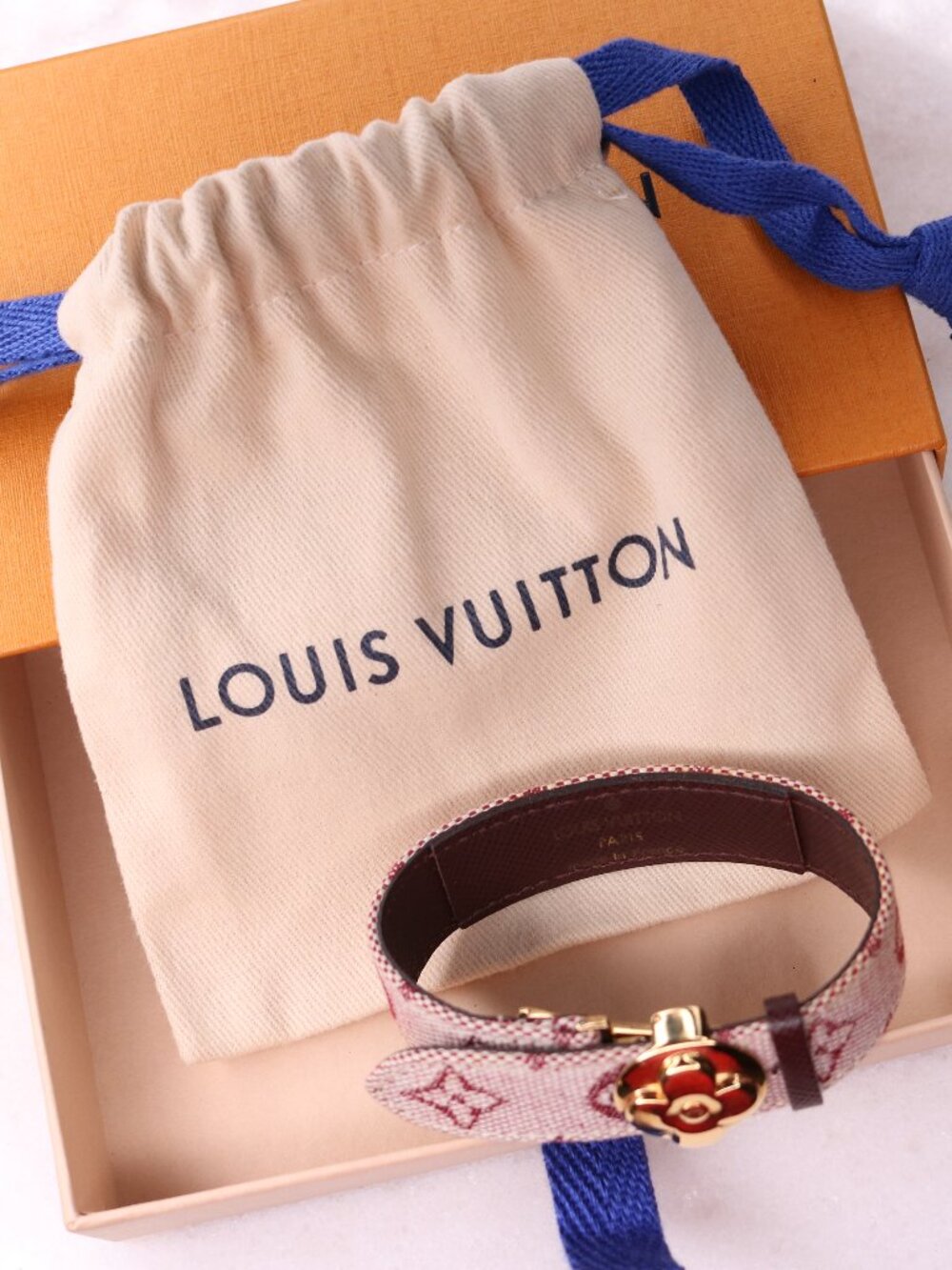 Louis Vuitton Good Luck Bracelet with Original Box & Dust Bag